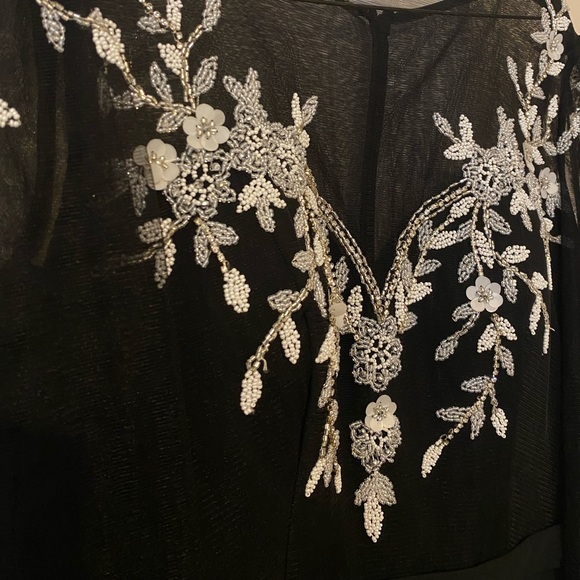 BASIX Full-Length Black Dress - Picture 3 of 8